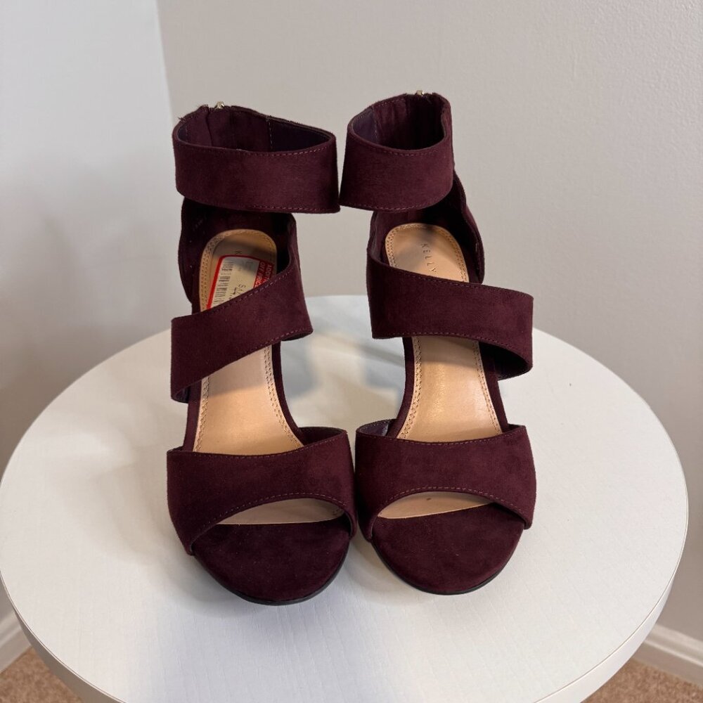 Kelly & Katie Maroon Heels Shoes - Size 8.5